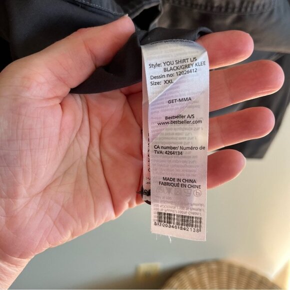 Jack & Jones Long Sleeve Button Down Grey  Shirt - Picture 9 of 9